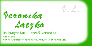 veronika latzko business card